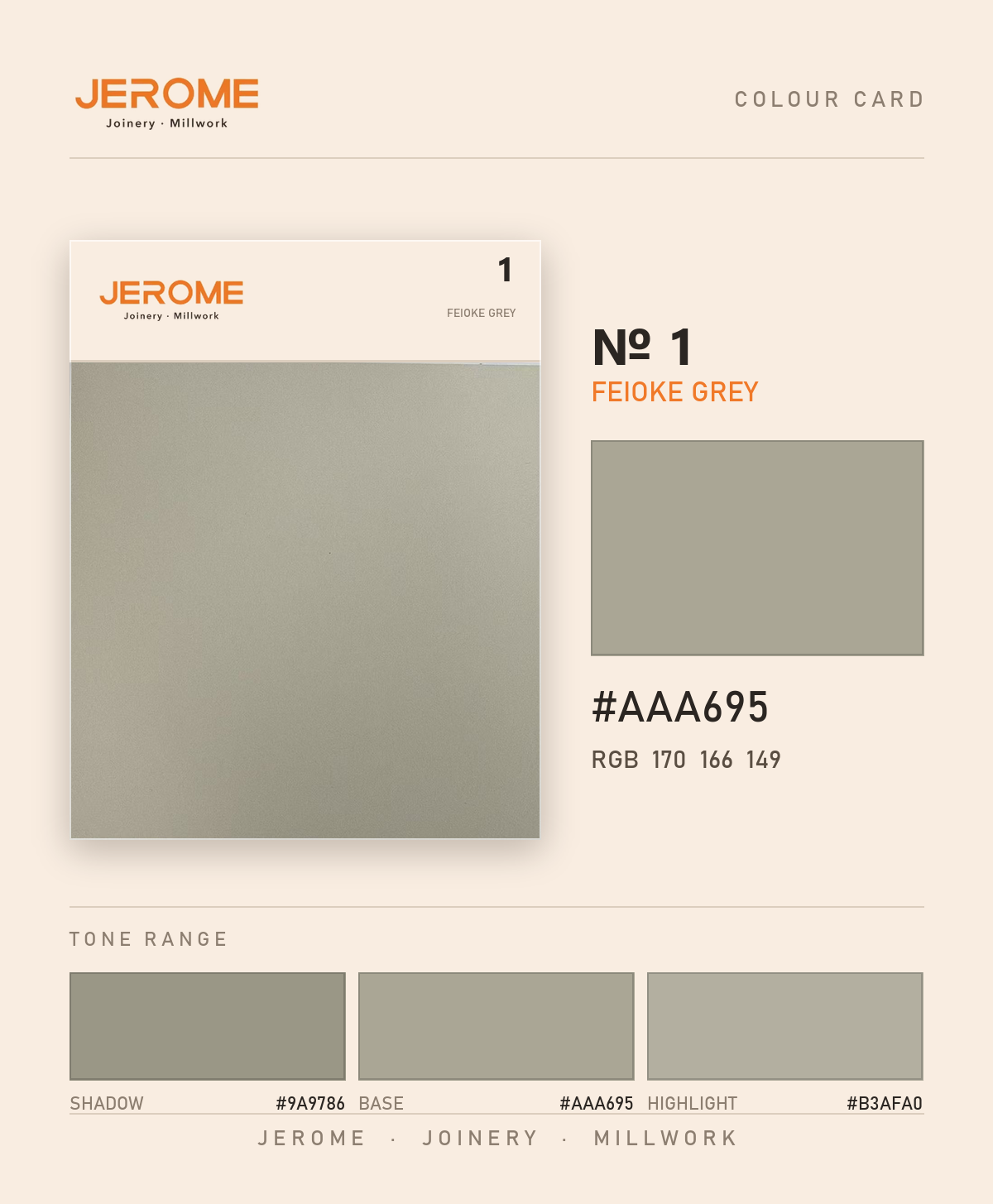Jerome No. 1 Feioke Grey original colour information