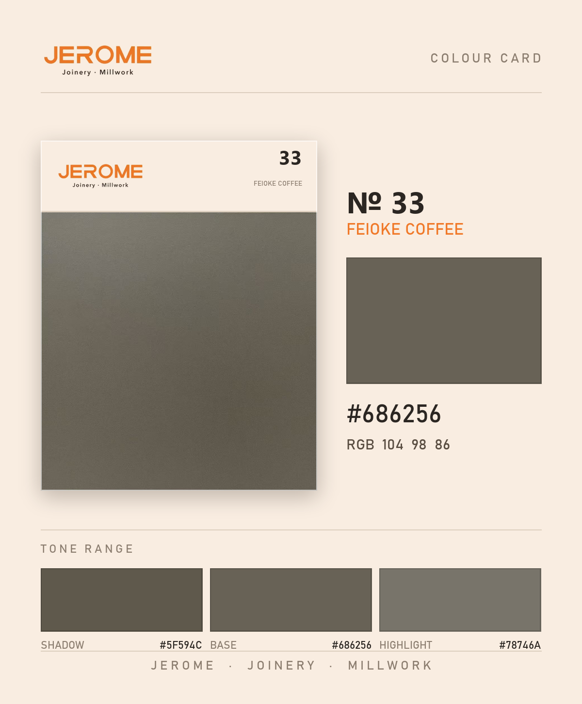 Jerome No. 33 Feioke Coffee original colour information